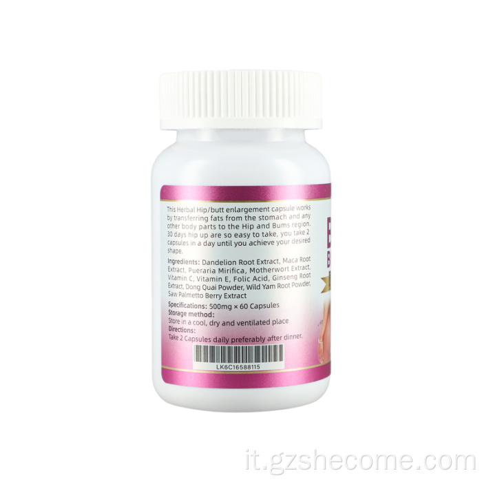 Capsula a base di erbe per il miglioramento del seno Capsule booster